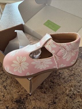 Girls Pink Floral Jack and Lily Kids Shoes